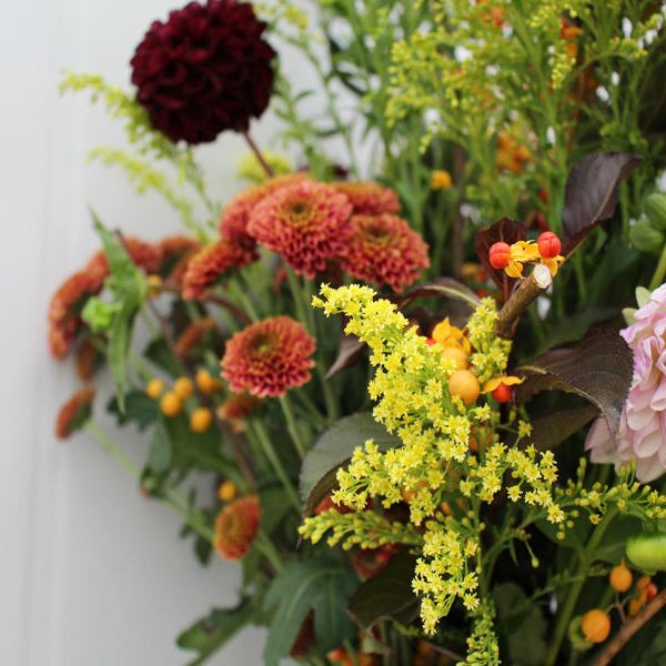 Autumn Blooms Vase Arrangment